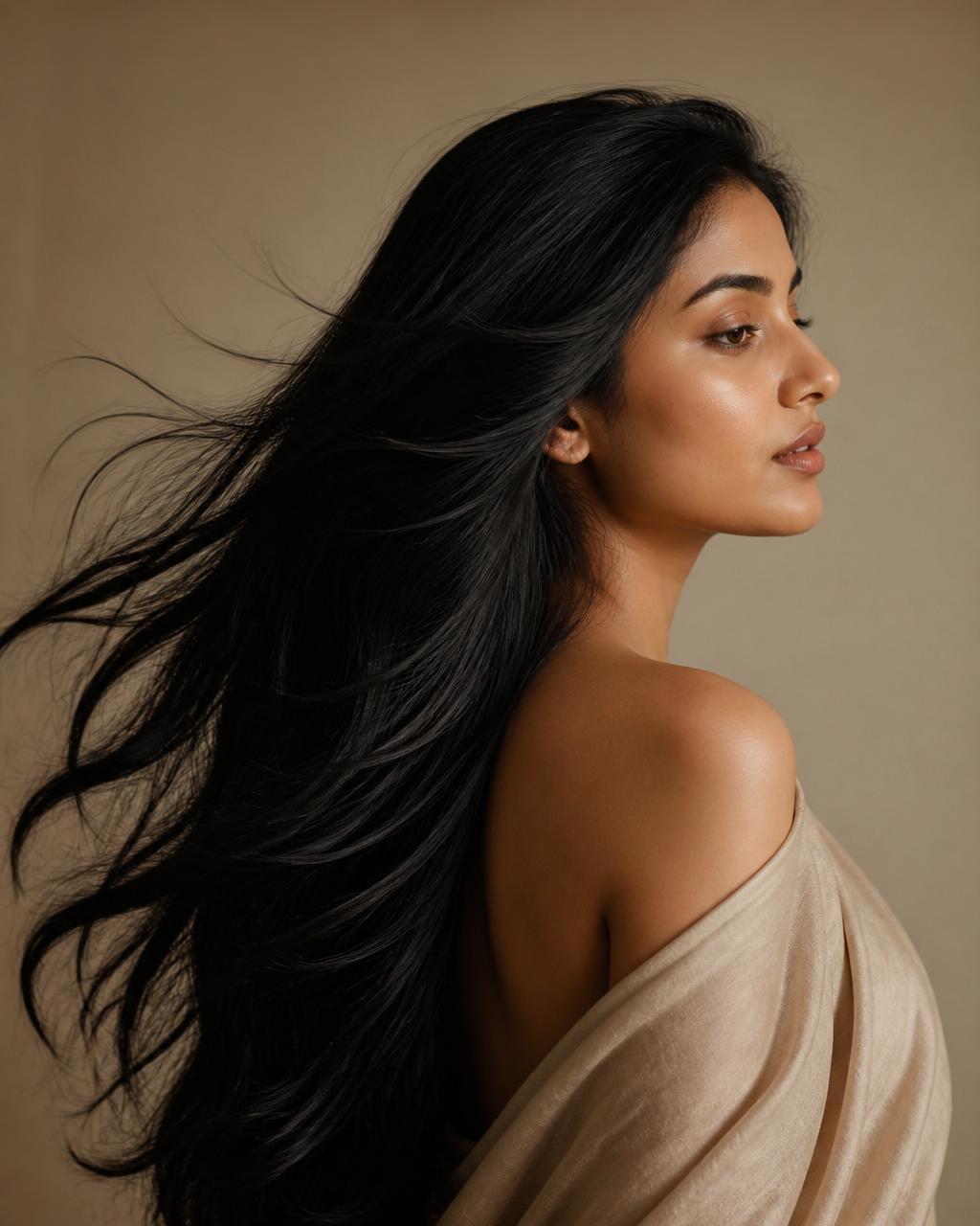 Ayurvedic hair oil ritual